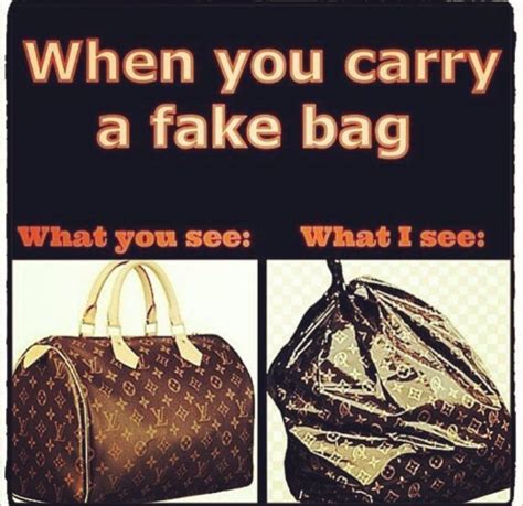 What are the legal implications of carrying (not buying) a fake bag 